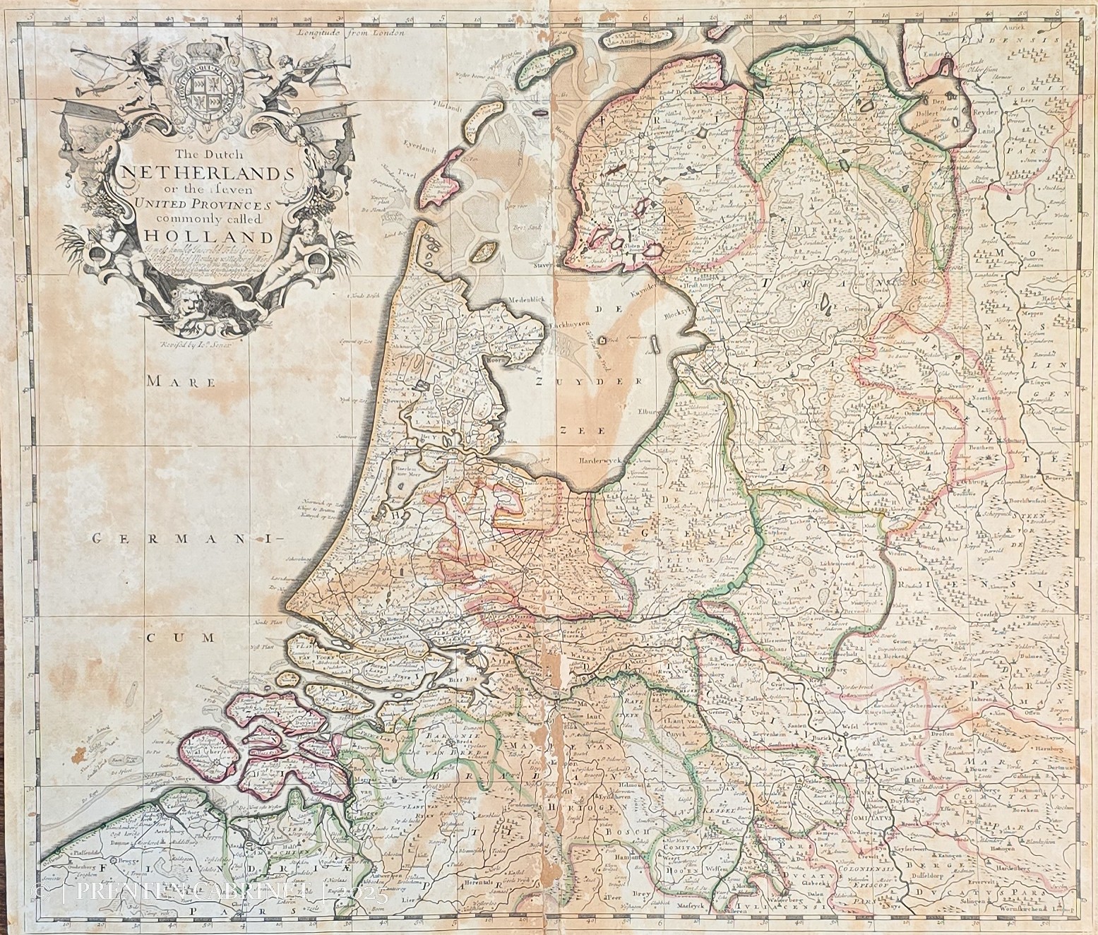 t1 Een zéér oude topografische prent van Nederland toen het nog 7 provinciën waren. Erg oud dus.